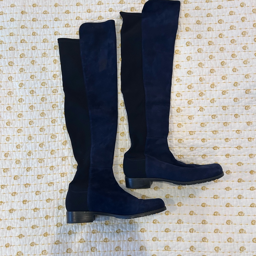Stuart Weitzman Navy Over-the-Knee Boots 5050